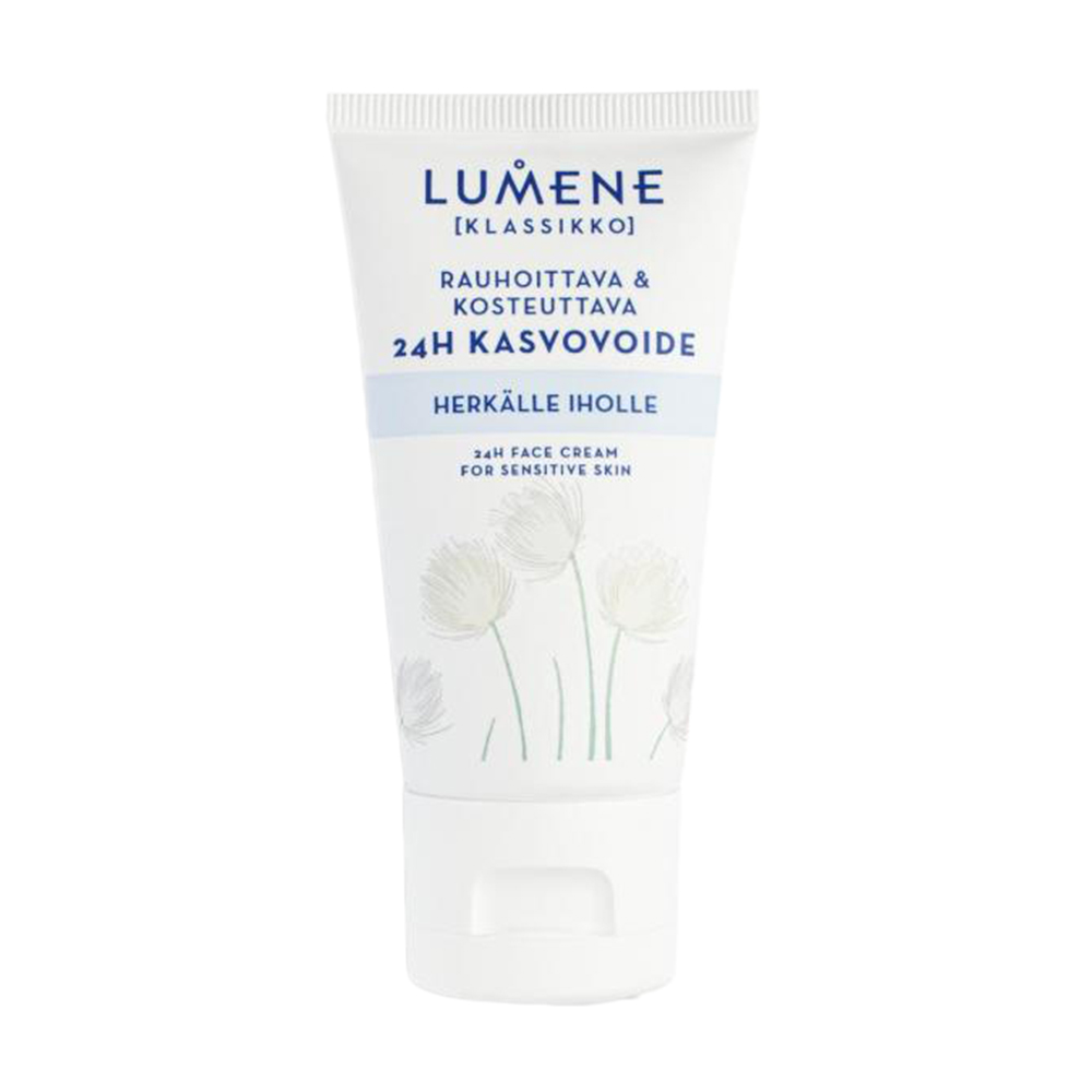 Заспокійливий крем для обличчя Lumene Klassikko 24Н для чутливої шкіри, 50 мл